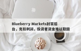 Blueberry Markets封禁后台，克扣利润，投资者资金难以取回