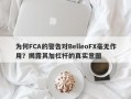 为何FCA的警告对BelleoFX毫无作用？揭露其加杠杆的真实意图