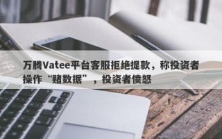 万腾Vatee平台客服拒绝提款，称投资者操作“赌数据”，投资者愤怒