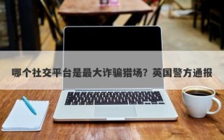 哪个社交平台是最大诈骗猎场？英国警方通报