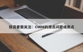 投资者需关注：OWM的滑点问题成焦点