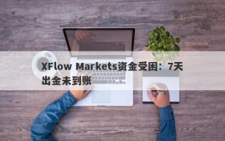 XFlow Markets资金受困：7天出金未到账