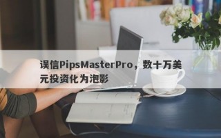 误信PipsMasterPro，数十万美元投资化为泡影