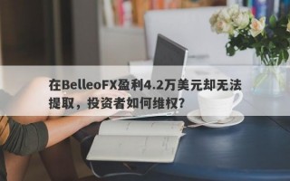 在BelleoFX盈利4.2万美元却无法提取，投资者如何维权？