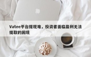 Vatee平台提现难，投资者面临盈利无法提取的困境