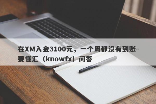 在XM入金3100元，一个周都没有到账-要懂汇（knowfx）问答-第1张图片-要懂汇圈网