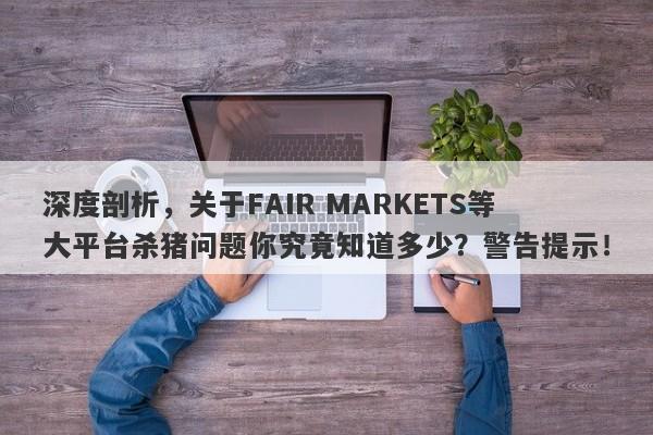 深度剖析，关于FAIR MARKETS等大平台杀猪问题你究竟知道多少？警告提示！-第1张图片-要懂汇圈网