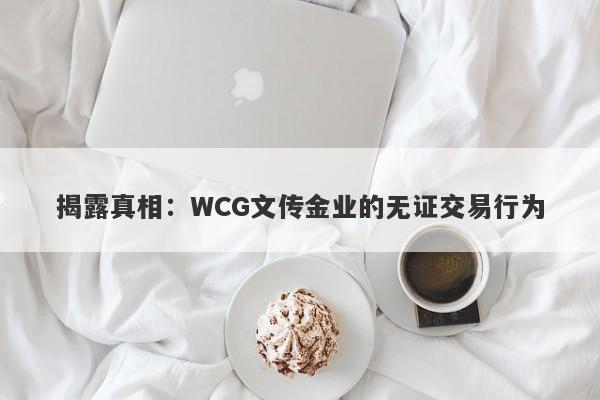 揭露真相：WCG文传金业的无证交易行为-第1张图片-要懂汇圈网